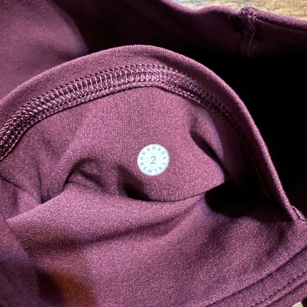 Lululemon Athletica Deep Wine Leggings